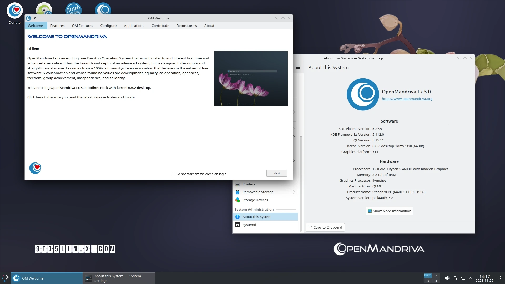 Release Update: OpenMandriva Lx 5.0 Launched as Final KDE Plasma 5 Edition, Backed by Linux 6.6 LTS