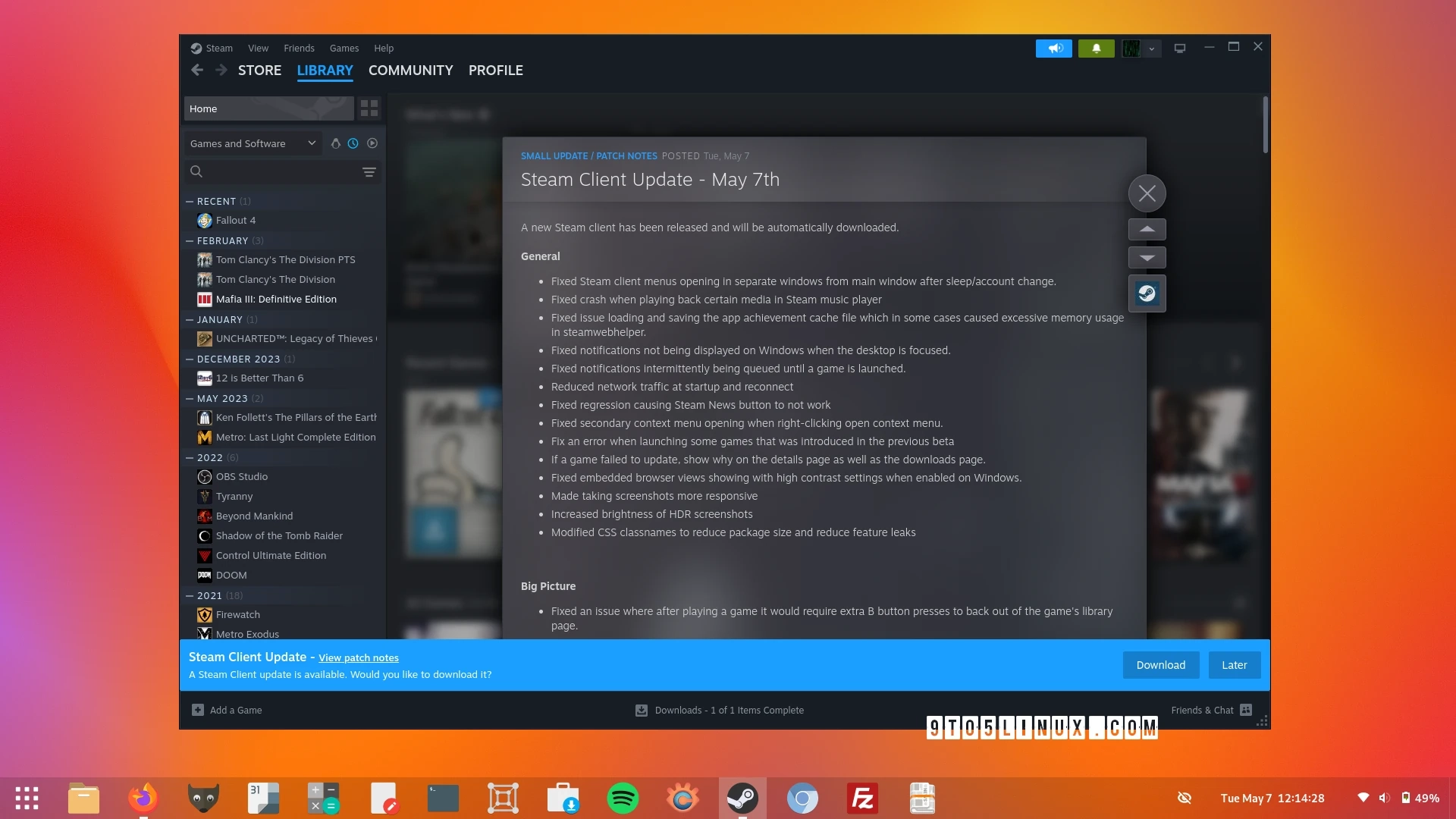 Latest Steam Client Update Brings Default 150% Scale Factor for 4K Monitors on Linux