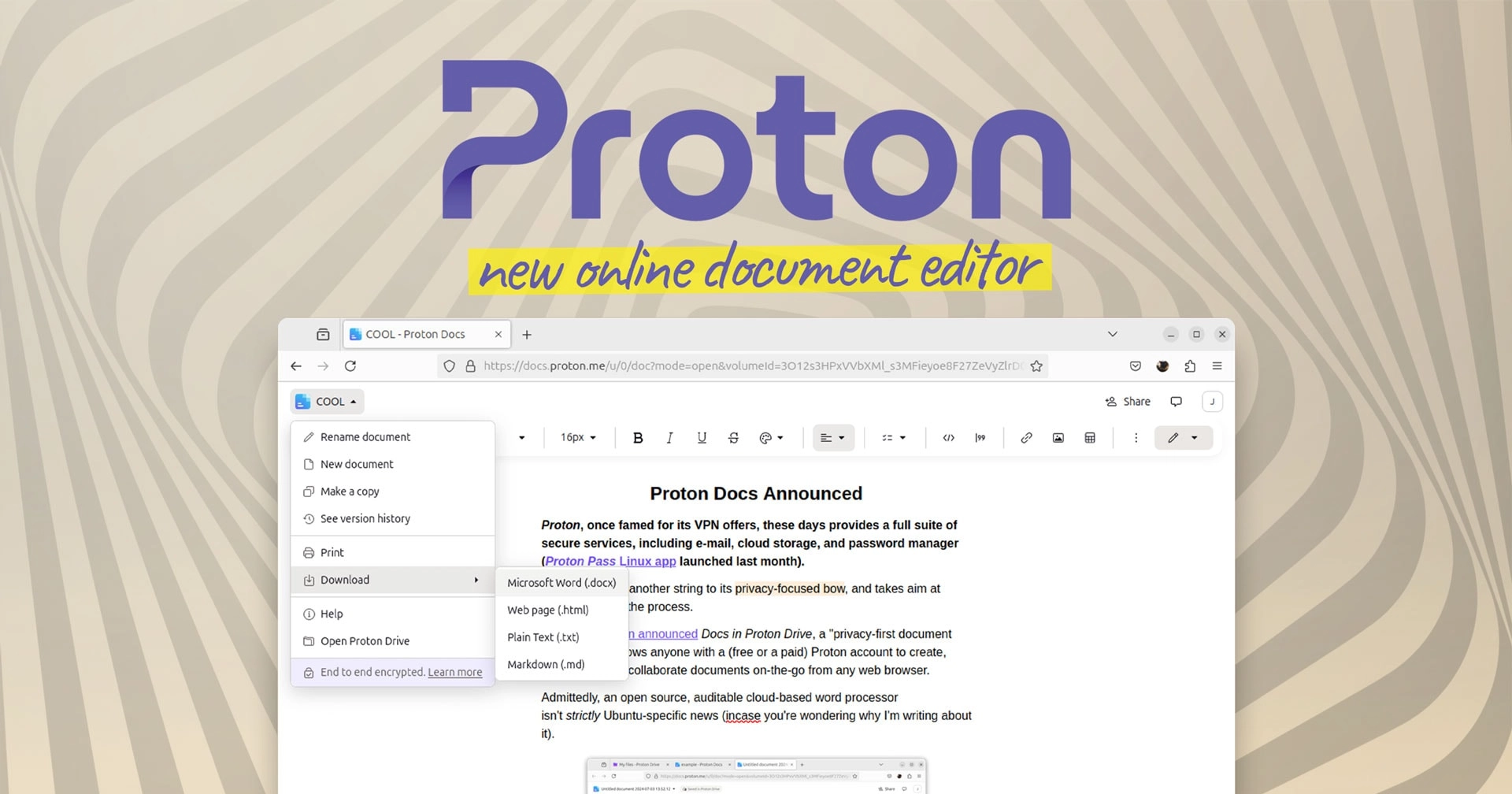 Proton Unveils Privacy-Focused Alternative to Google Docs: A New Era of Secure Collaboration