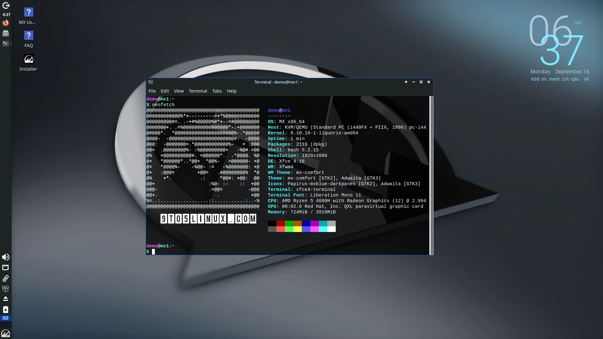 MX Linux 23.4 Debuts with Linux Kernel 6.10, Built on Debian 12.7