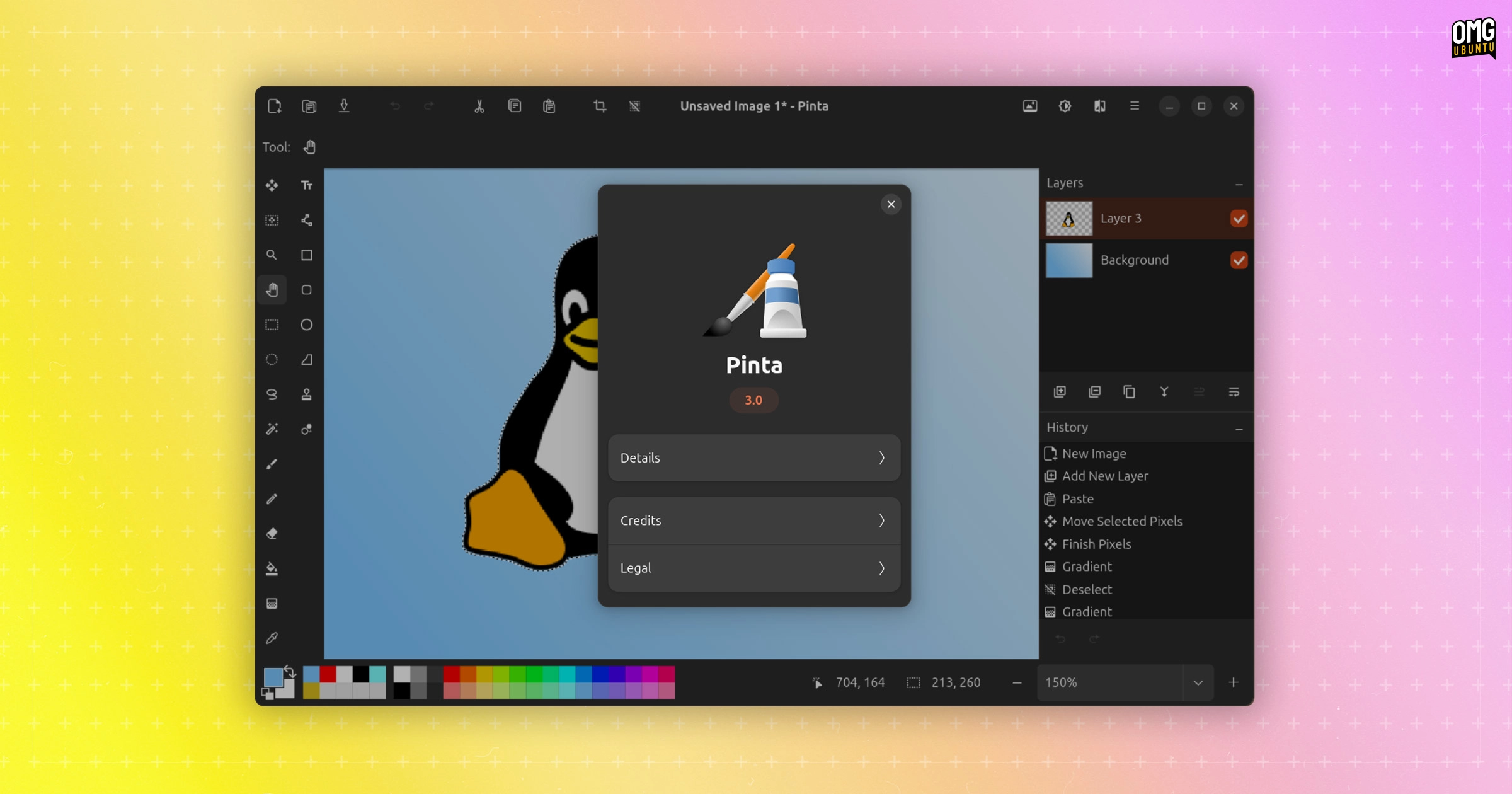 Pinta 3.0 Beta Launches with Exciting New GTK4/Libadwaita User Interface