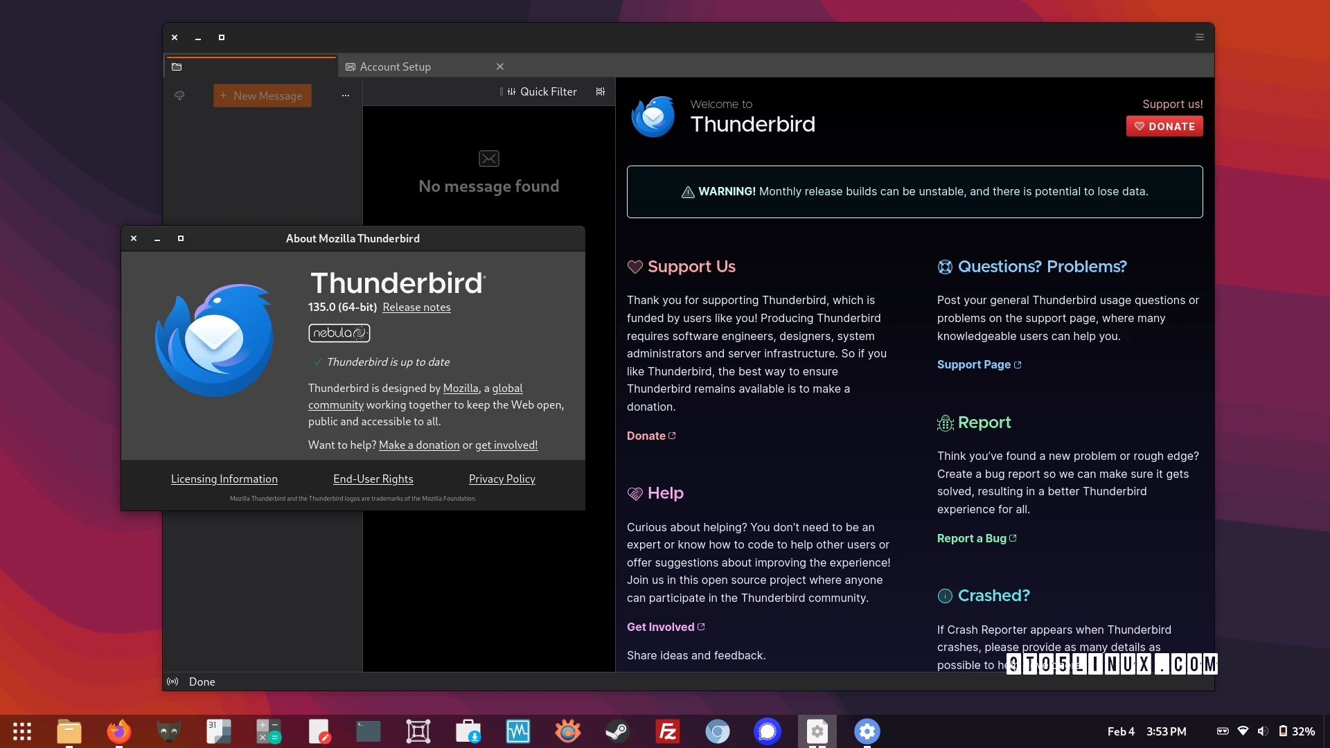 Mozilla Thunderbird 135 Launches with XZ Packaging for Enhanced Linux Binary Support