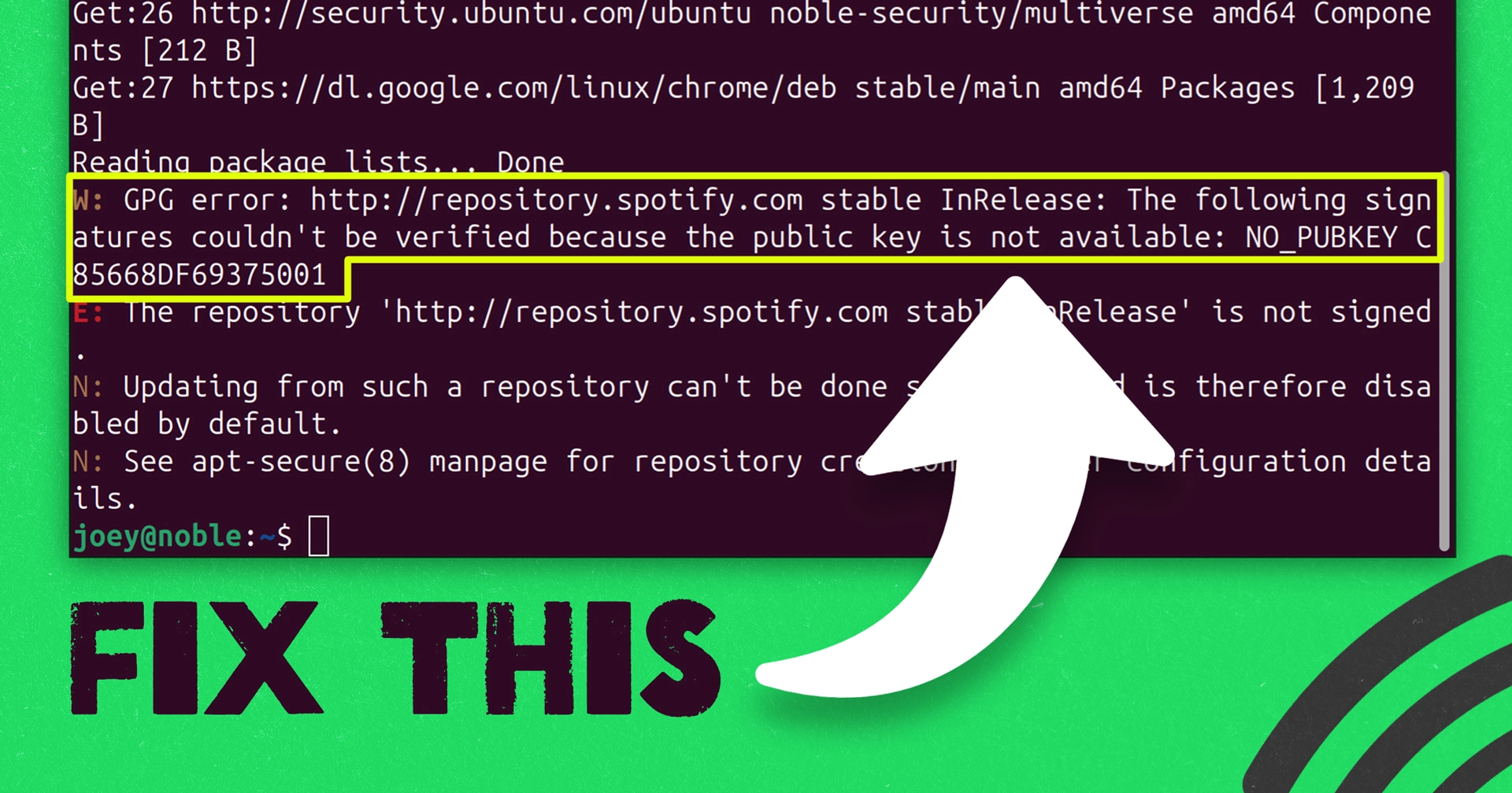 Resolving the Spotify ‘No PubKey’ Error on Ubuntu: A Step-by-Step Guide