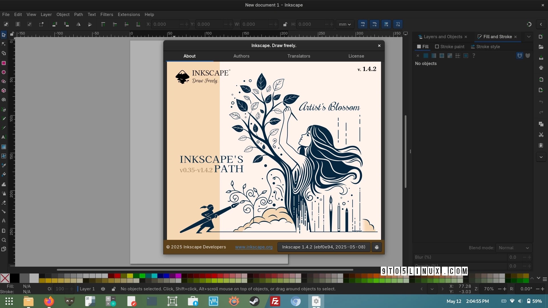 Inkscape 1.4.2 Introduces Exciting New Feature: Initial Support for Importing Vectornator and Linearity Curve Files