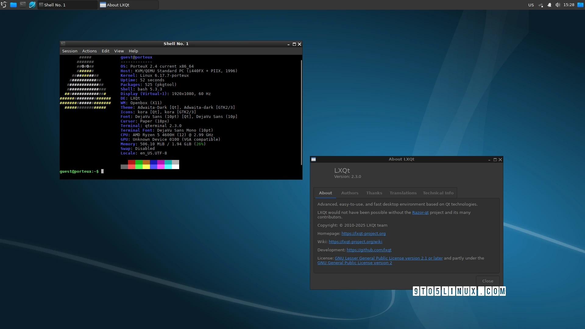 PorteuX 2.4 Launches with Linux 6.17, COSMIC, and LXQt 2.3 Desktops: What’s New?