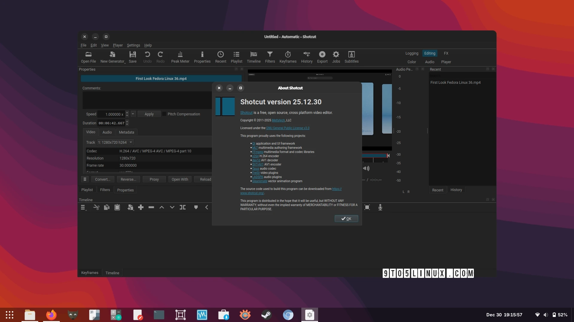 Shotcut 25.12 Enhances Linux/X11 Screen Recording with NVIDIA NVENC Encoder Support