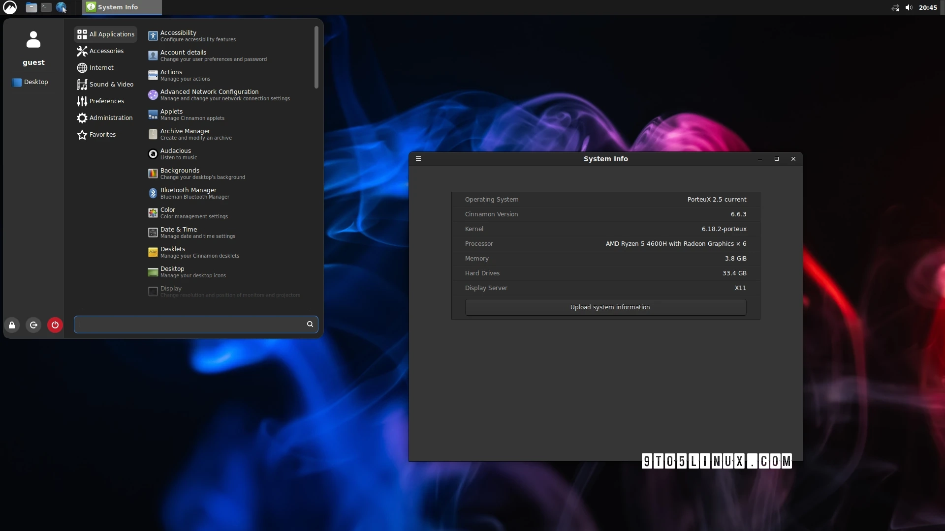 PorteuX 2.5 Launches with Flatpak Support, Cinnamon 6.6, COSMIC 1.0, and Linux Kernel 6.18