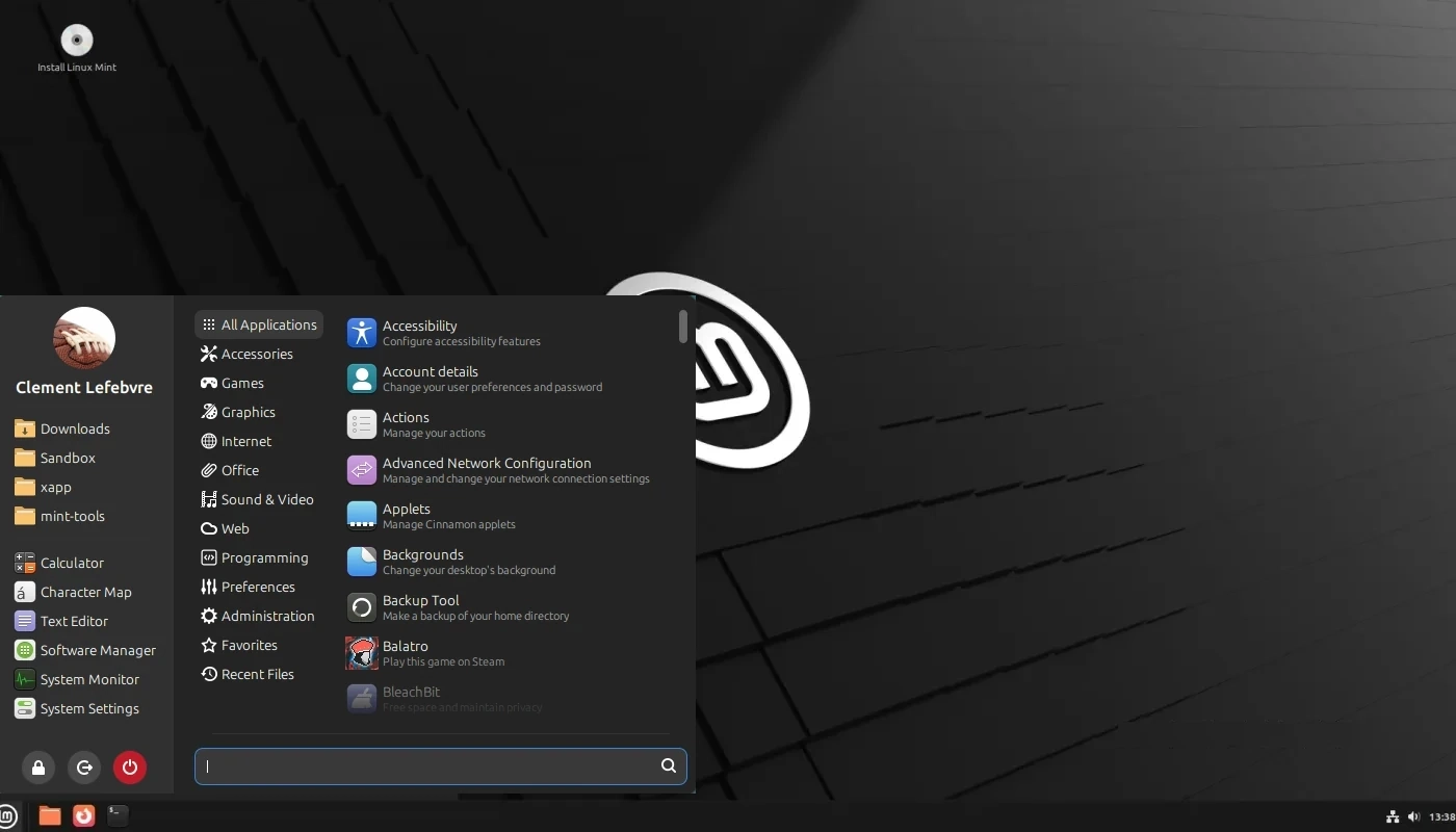 Cinnamon 6.6 Desktop Environment: Explore the Redesigned Application Menu and New Features!