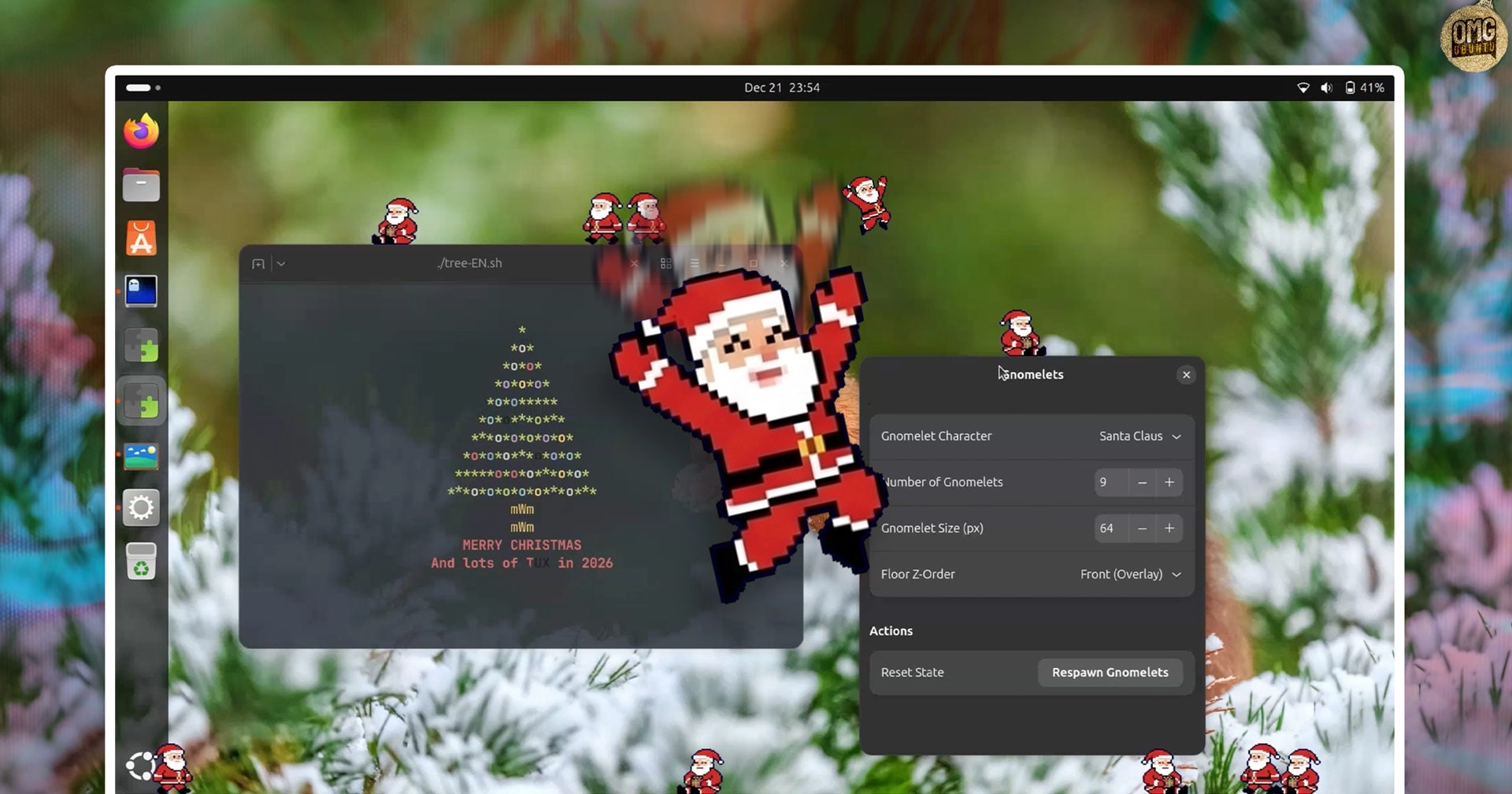 Bring Holiday Cheer to Your Ubuntu Desktop: Add a Pixel Santa for Christmas!