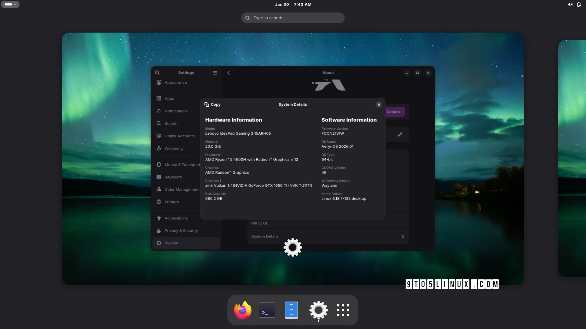 AerynOS 2026.01 Launches with Linux Kernel 6.18 LTS and GNOME 49.3: Discover the New Features!