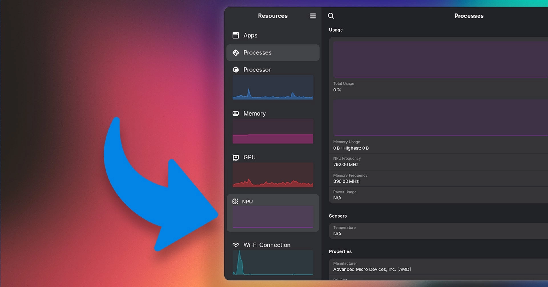 Track AMD NPU Usage on Linux with Resources 1.10: New Monitoring Features Explained