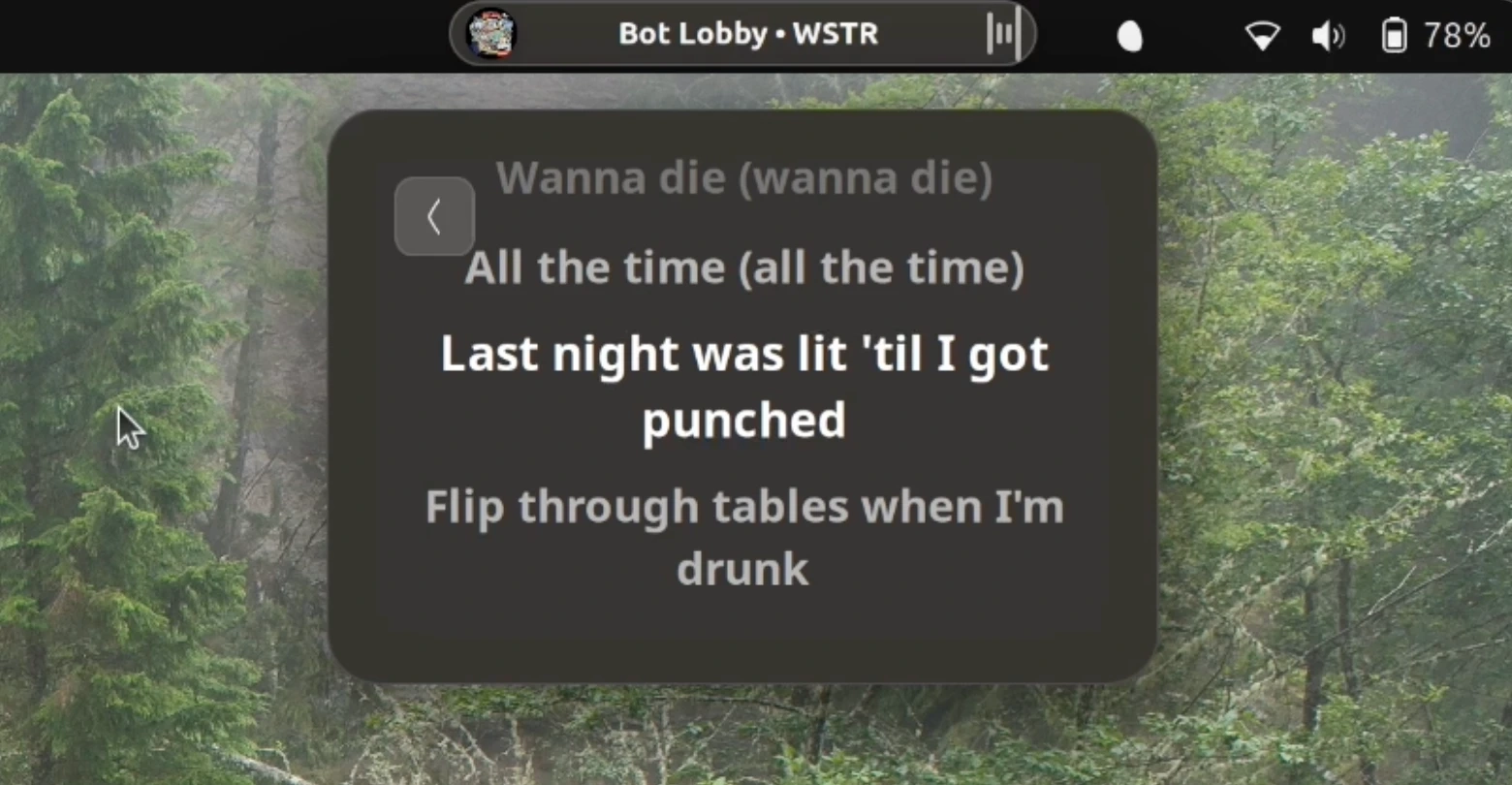 Transform Your GNOME Desktop with Dynamic Music Pill: Lyrics at Your Fingertips!