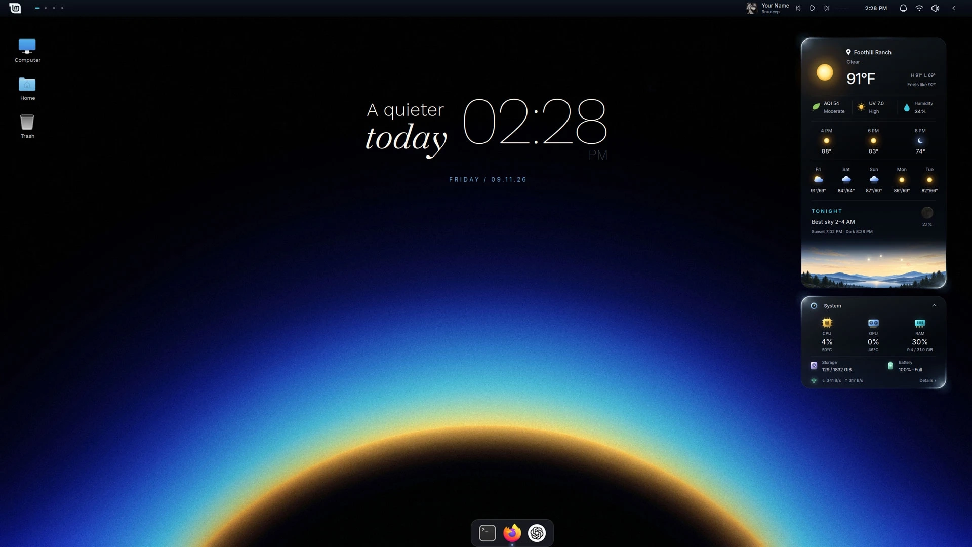 Revamp Your Linux Mint Experience with the Silent Horizon Theme